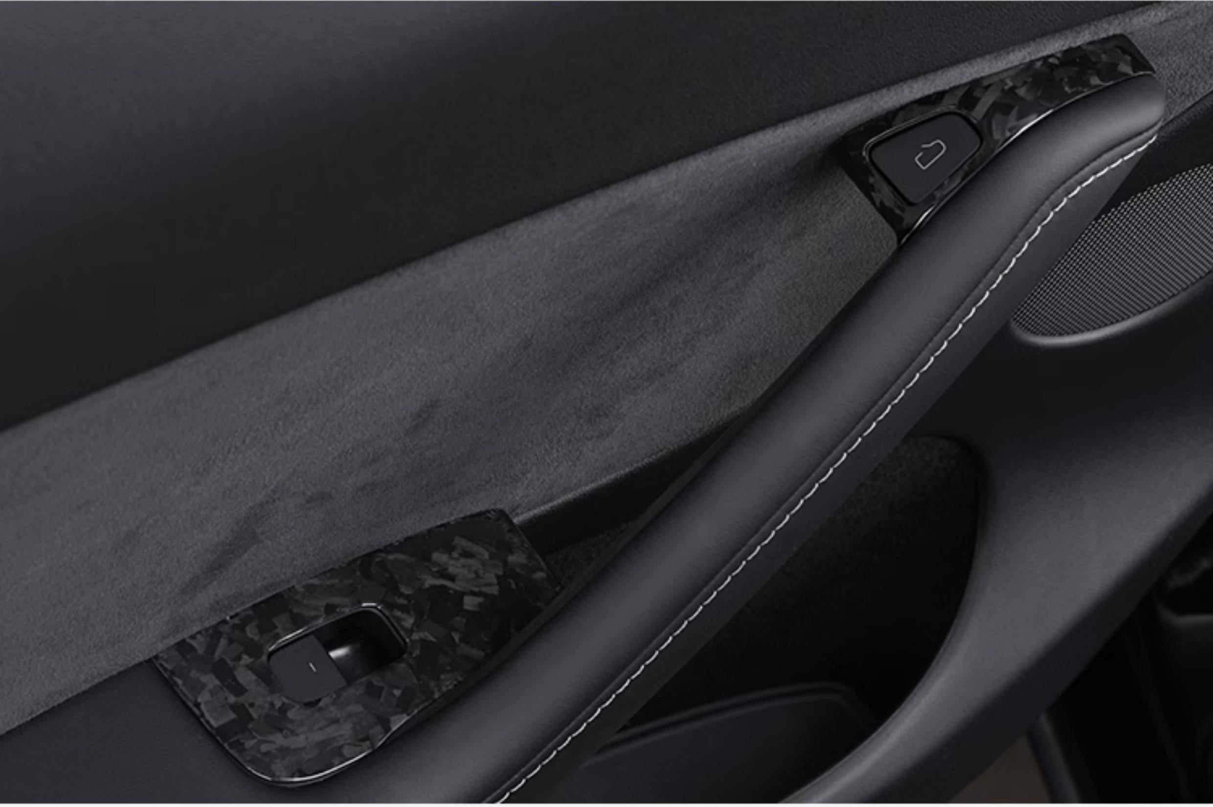 Model 3/Y Carbon Fiber Window & Door Switch Covers (LHD & RHD) - Teskay