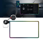 Model 3/Y Music-Synced RGB Ambient Lighting With Wireless Charging Phone Mount Model 3 2017-2023.10 & Model Y 2020-2025.3 Style 1【Wireless Charging*1】