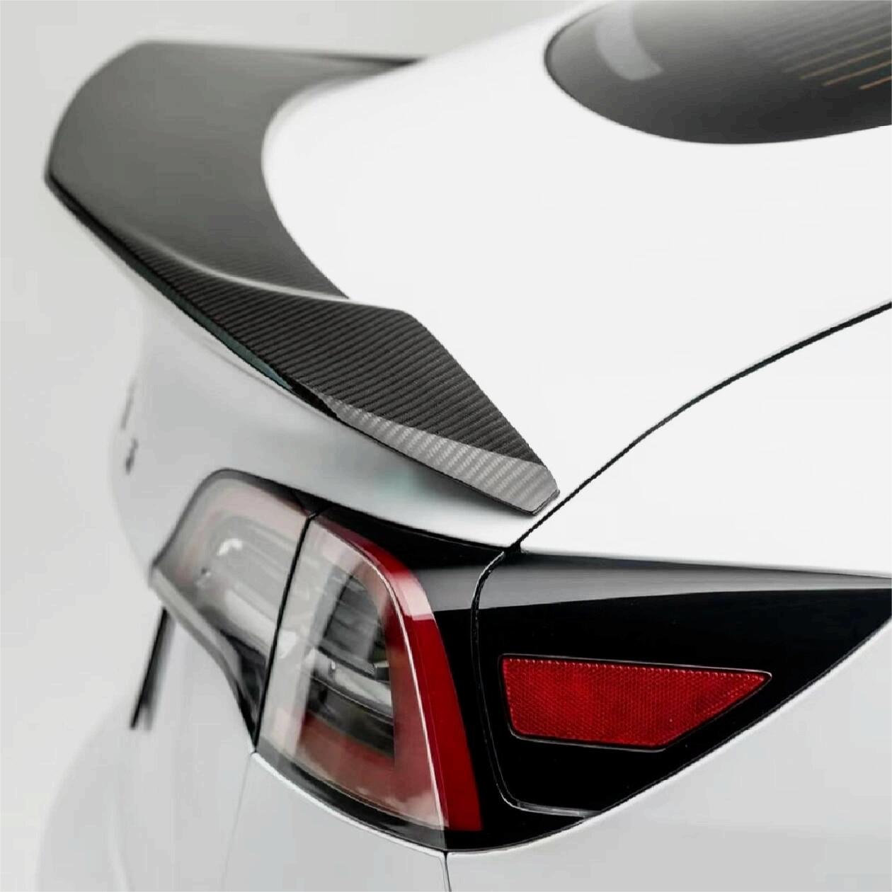 V-Style Carbon Fiber Spoiler for Model 3/Y - Teskay