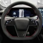 Plaid Round Steering Wheel Replacement for Tesla Model S / X 2021-2025 - Teskay