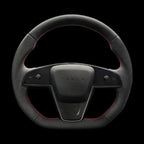 Plaid Round Steering Wheel Replacement for Tesla Model S / X 2021-2025 - Teskay