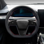 Plaid Round Steering Wheel Replacement for Tesla Model S / X 2021-2025 - Teskay