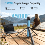 Portable Power & Mounting System for Starlink Mini | 45000mAh Battery Tripod Stand