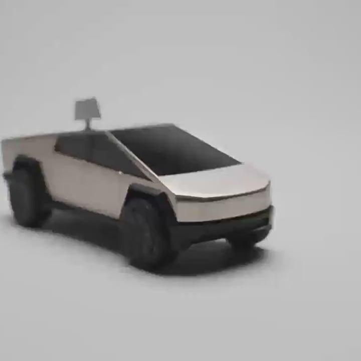 Tesla Life Cybertruck Clockwork Racing Car - teskay