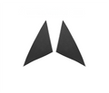 Real Dry Carbon Fiber A-Pillar Accent Overlays for Tesla Model 3 / Y