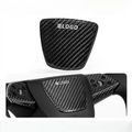 Real Dry Carbon Fiber Airbag Trim Cover for Model Y Juniper & Model 3 Highland Glossy