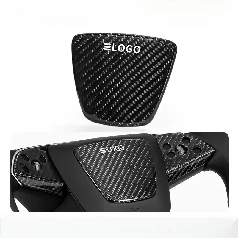 Real Dry Carbon Fiber Airbag Trim Cover for Model Y Juniper & Model 3 Highland - Teskay