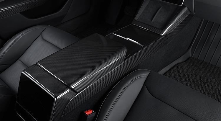 Dry Carbon Fiber Center Console Combo Trim for Model 3 Highland & Model Y Juniper - Teskay