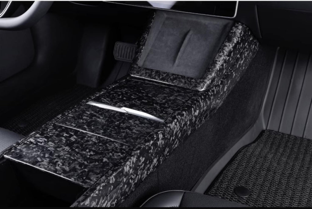 Dry Carbon Fiber Center Console Combo Trim for Model 3 Highland & Model Y Juniper - Teskay