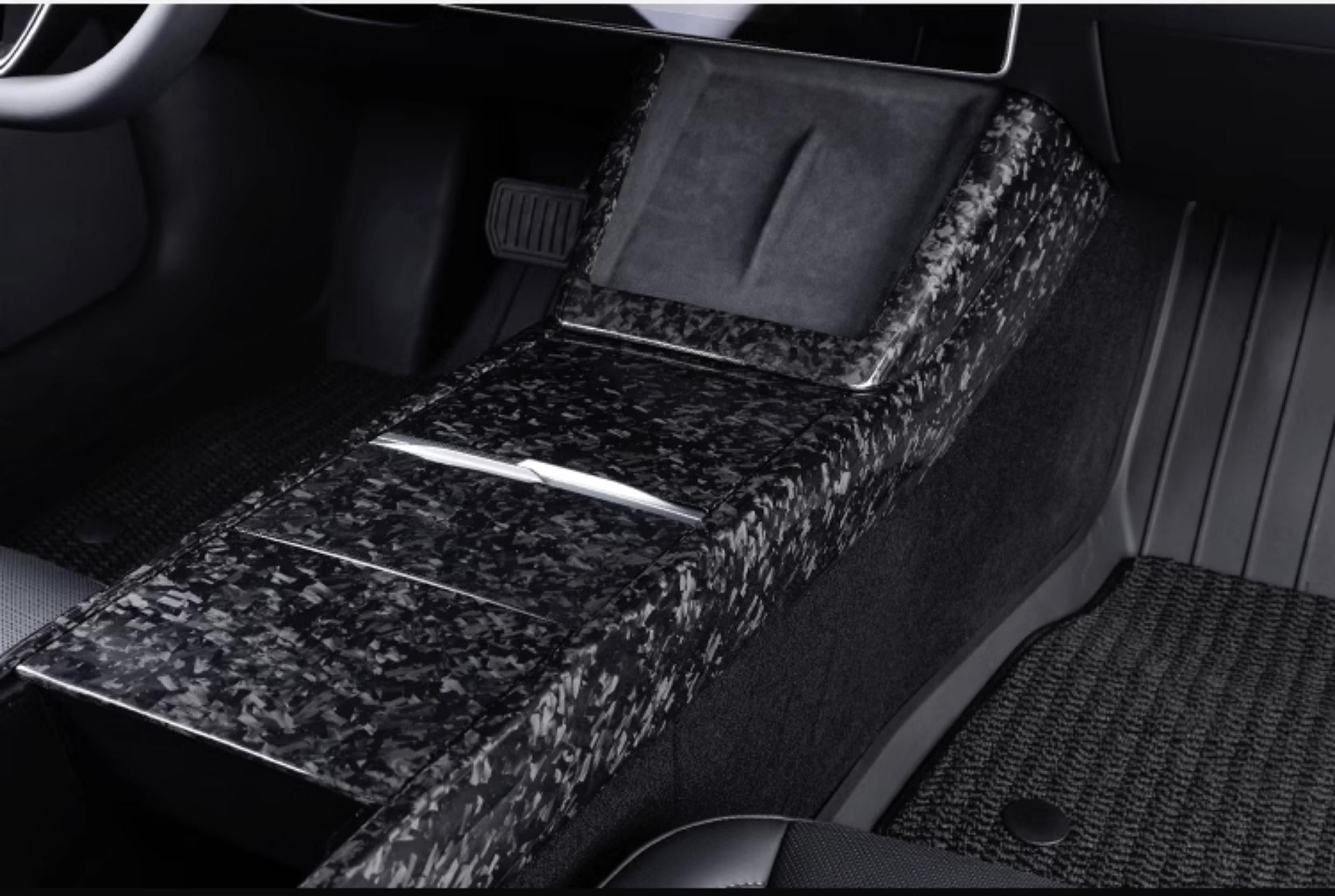 Dry Carbon Fiber Center Console Combo Trim for Model 3 Highland & Model Y Juniper - Teskay