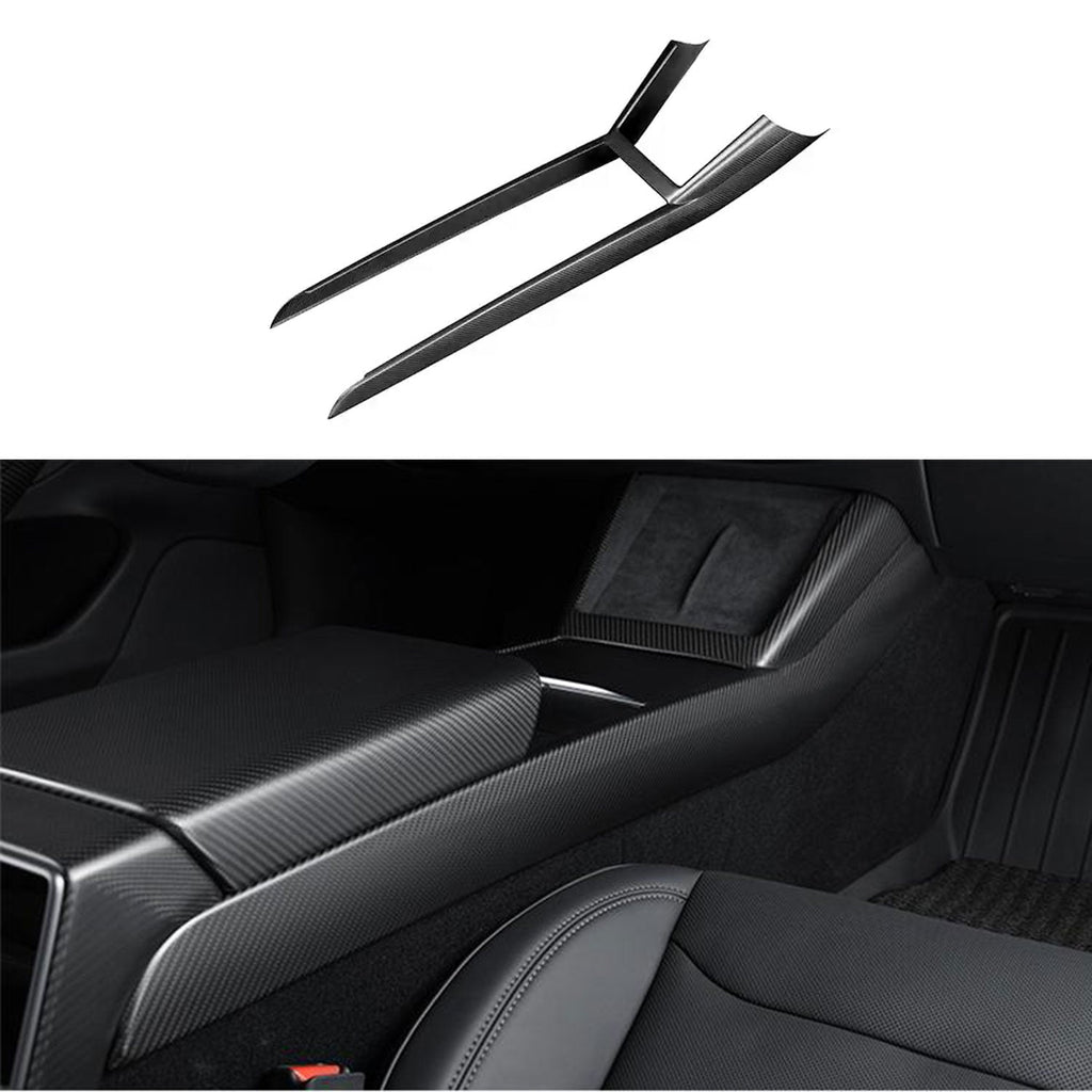 Dry Carbon Fiber Center Console Combo Trim for Model 3 Highland & Model Y Juniper - Teskay