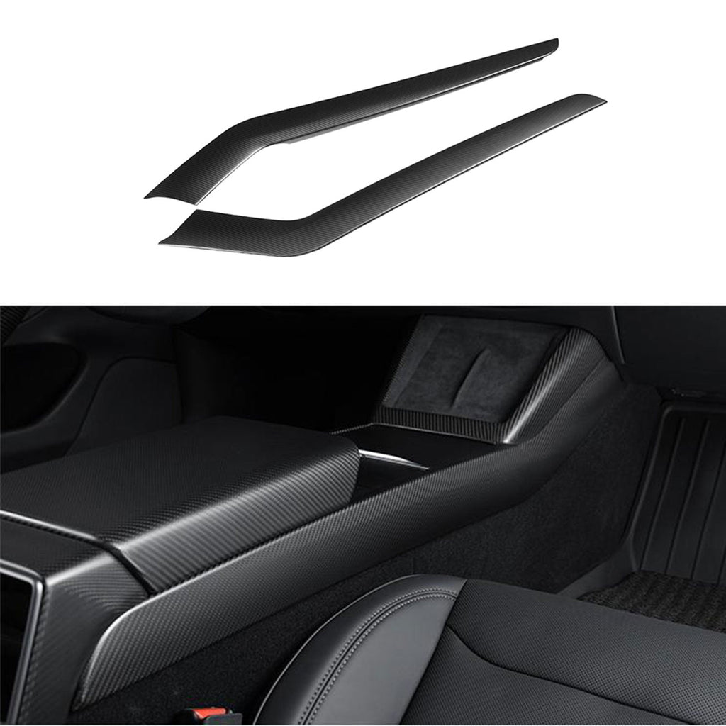 Model 3 Highland & Model Y Juniper Carbon Fiber Center Console Side Panels (2pcs)