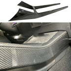 Real Dry Carbon Fiber Center Console Trim Panel for Tesla Model Y 2021-2024 - Teskay
