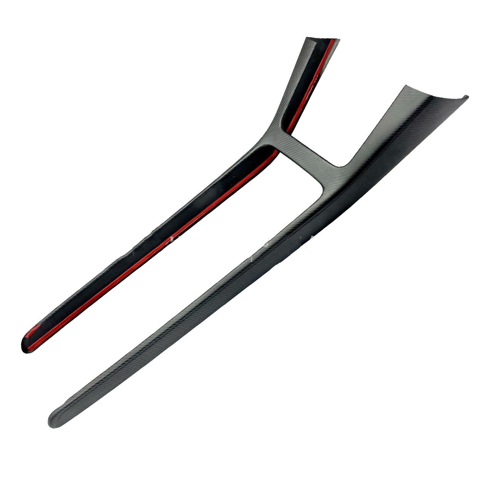 Real Dry Carbon Fiber Center Console Trim Panel for Tesla Model Y 2021-2024 - Teskay