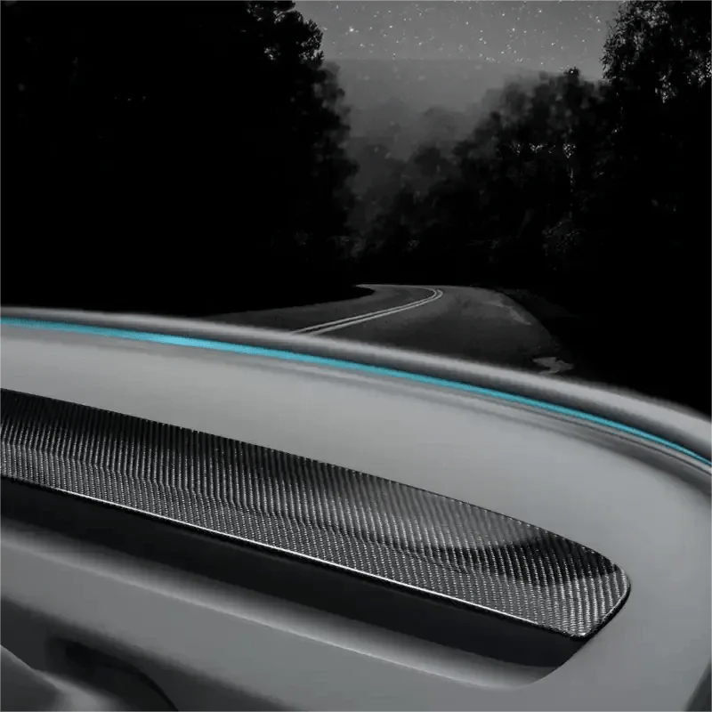 Real Dry Carbon Fiber Dash Cover Overlay for Model 3 Highalnd & Model Y Juniper - Teskay