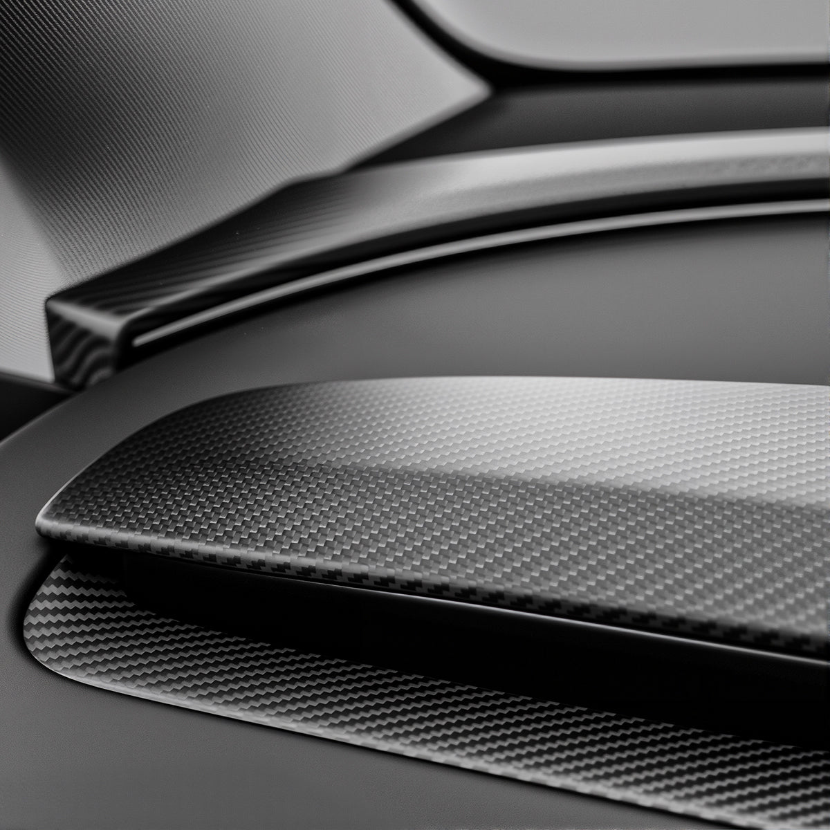 Real Dry Carbon Fiber Dashboard Cover for Model 3 Highland / Model Y Juniper - Teskay