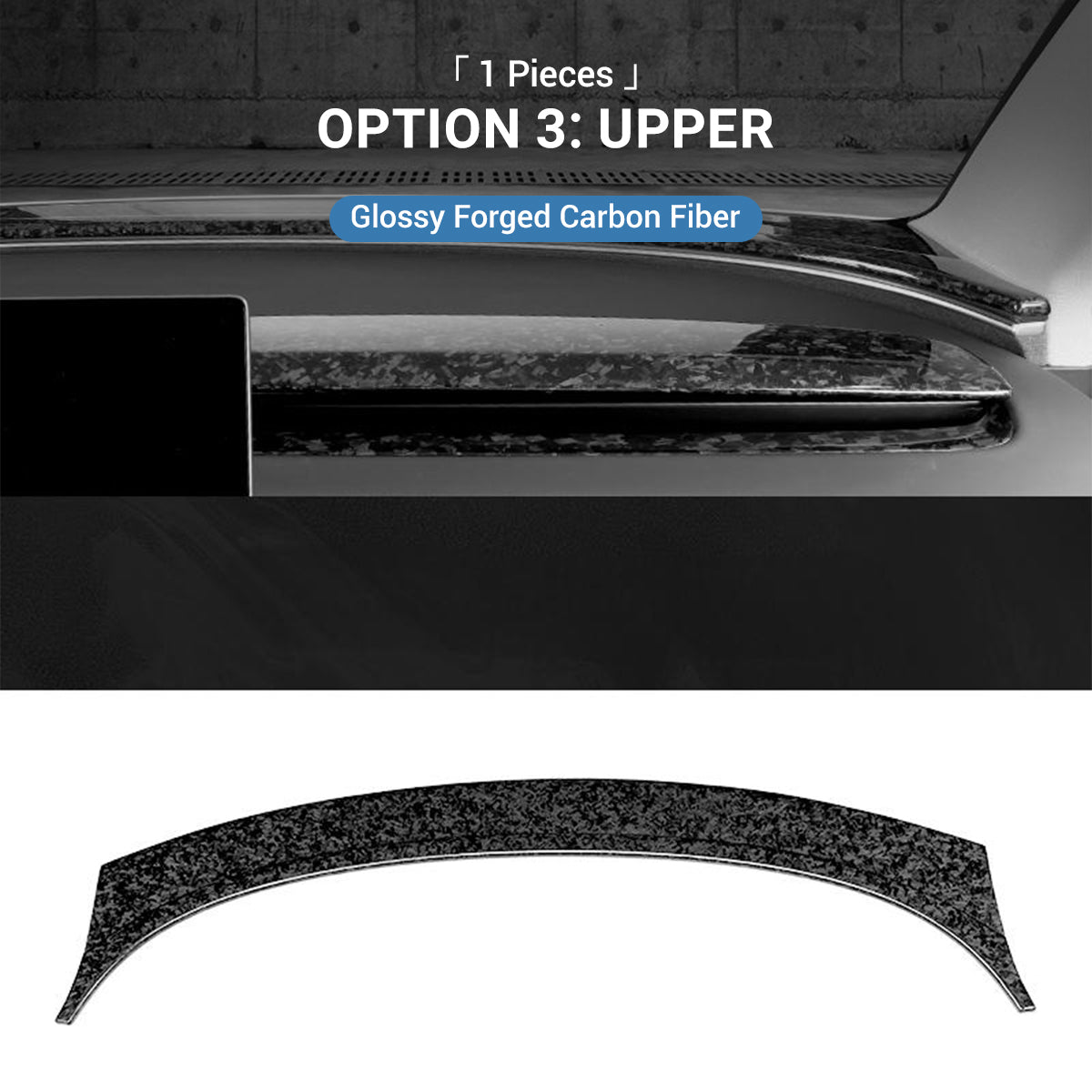 Real Dry Carbon Fiber Dashboard Cover for Model 3 Highland / Model Y Juniper - Teskay