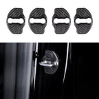 Real Dry Carbon Fiber Door Lock Cover for Tesla Model 3 & Model Y - Teskay