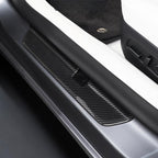 Real Dry Carbon Fiber Door Sill Strip Overlay for Tesla Model 3/Y - Teskay