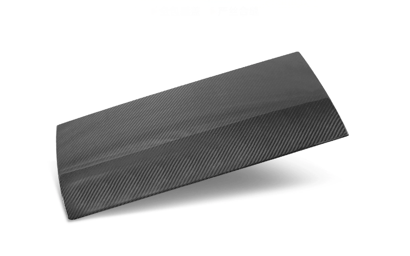 Real Dry Carbon Fiber Glove Box Cover Overlay for Tesla Model Y / 3