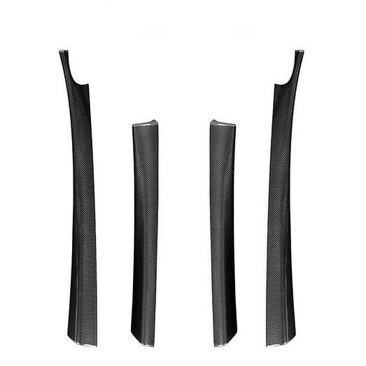 Real Dry Carbon Fiber Upper Door Trim for Model 3 Highland / Model Y Juniper - Teskay