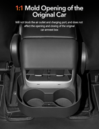 Rear Air Vent Cup Holder Storage Box For Tesla Model 3/Y