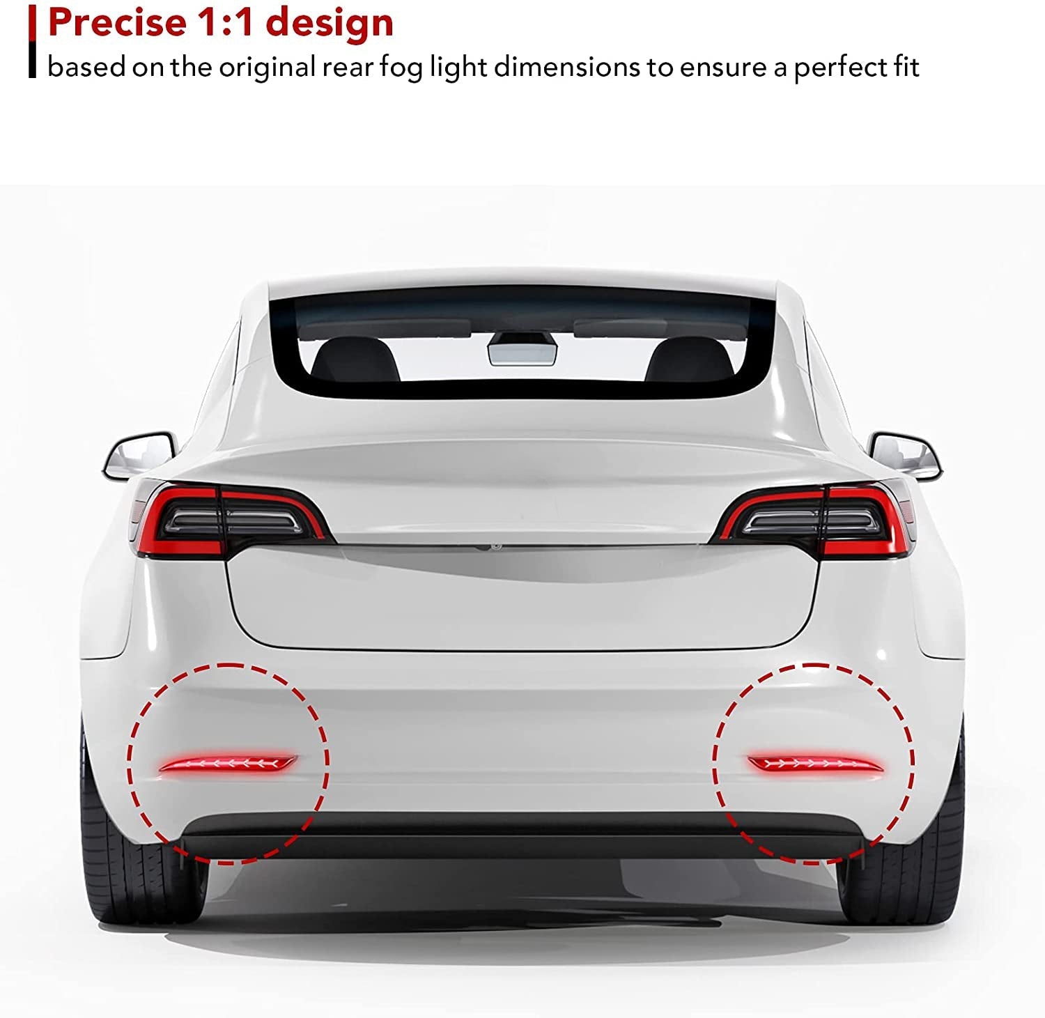 TESERY Rear Bumper Turn Signal Light Upgrade for Model Y