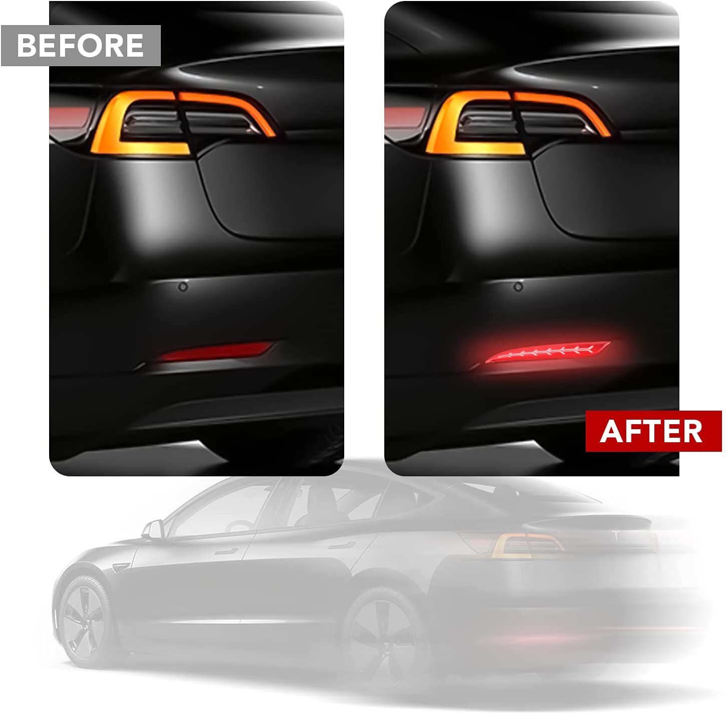 TESERY Rear Bumper Turn Signal Light Upgrade for Model Y