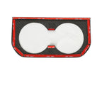 Rear Cup Holder Frame Dry Carbon Fiber Overlay for Tesla Model S/X 2023+ - Teskay