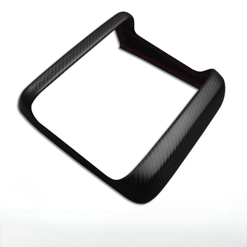 Rear Screen Air Outlet Frame Dry Carbon Fiber Overlay for Tesla Model S/X 2021+