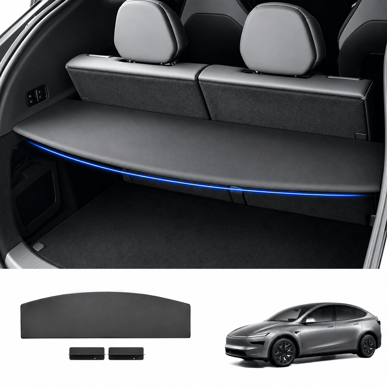 Rear Trunk Privacy Cargo Cover for Model YL 2026+