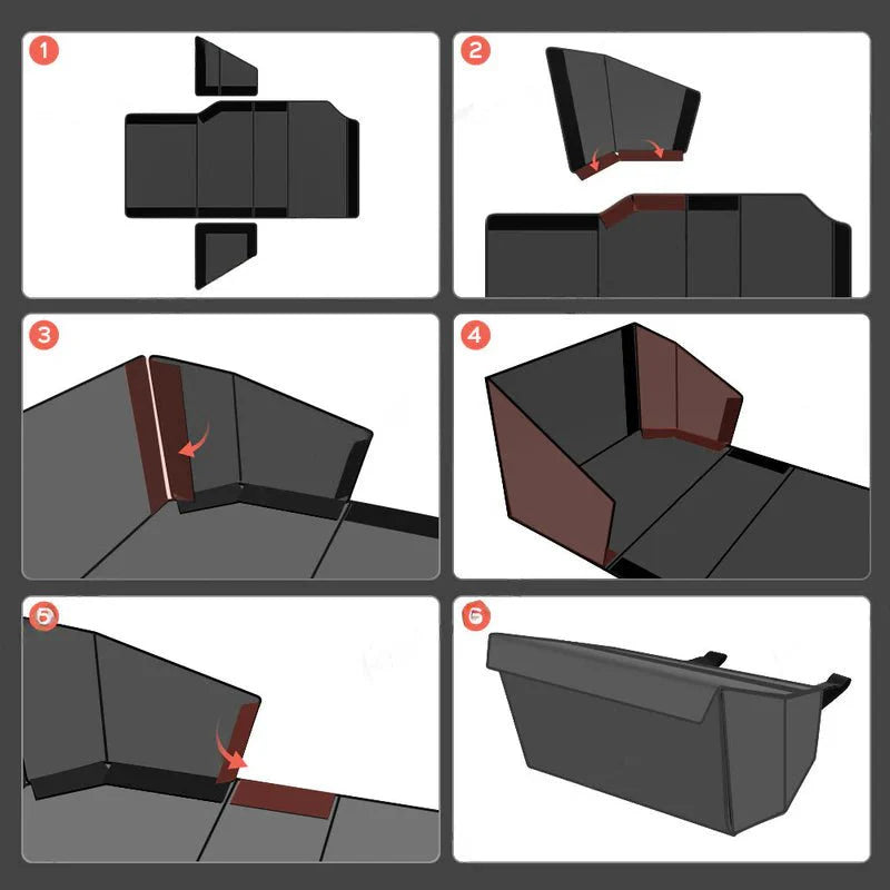Cybertruck rear seat storage bag foldable design - Teskay3