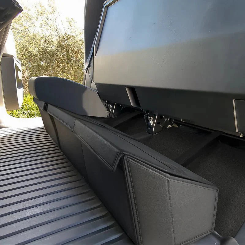 Cybertruck rear seat storage bag foldable design - Teskay2