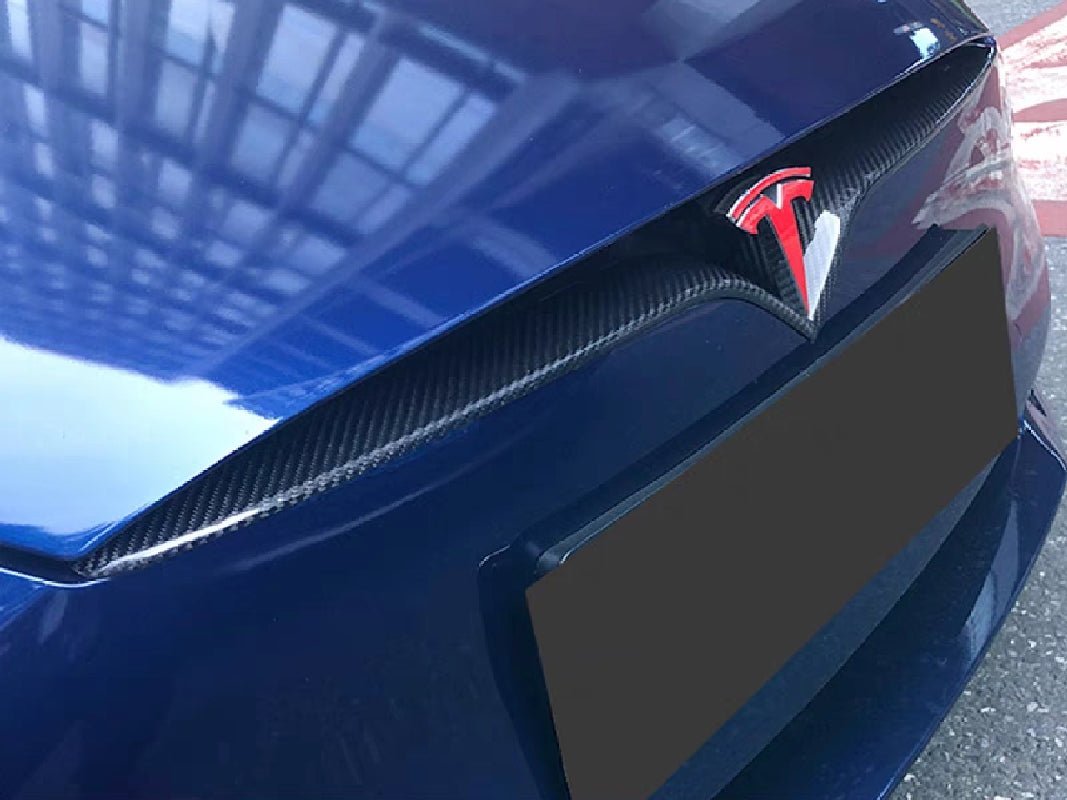 Real Dry Carbon Fiber Front End Inlay for Tesla Model S/X  - Teskay