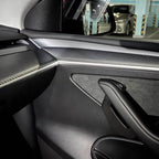 Repalcement Real Carbon Fiber Front Door Trim Panel  for Tesla Model 3 / Y 2021-2023 - Teskay