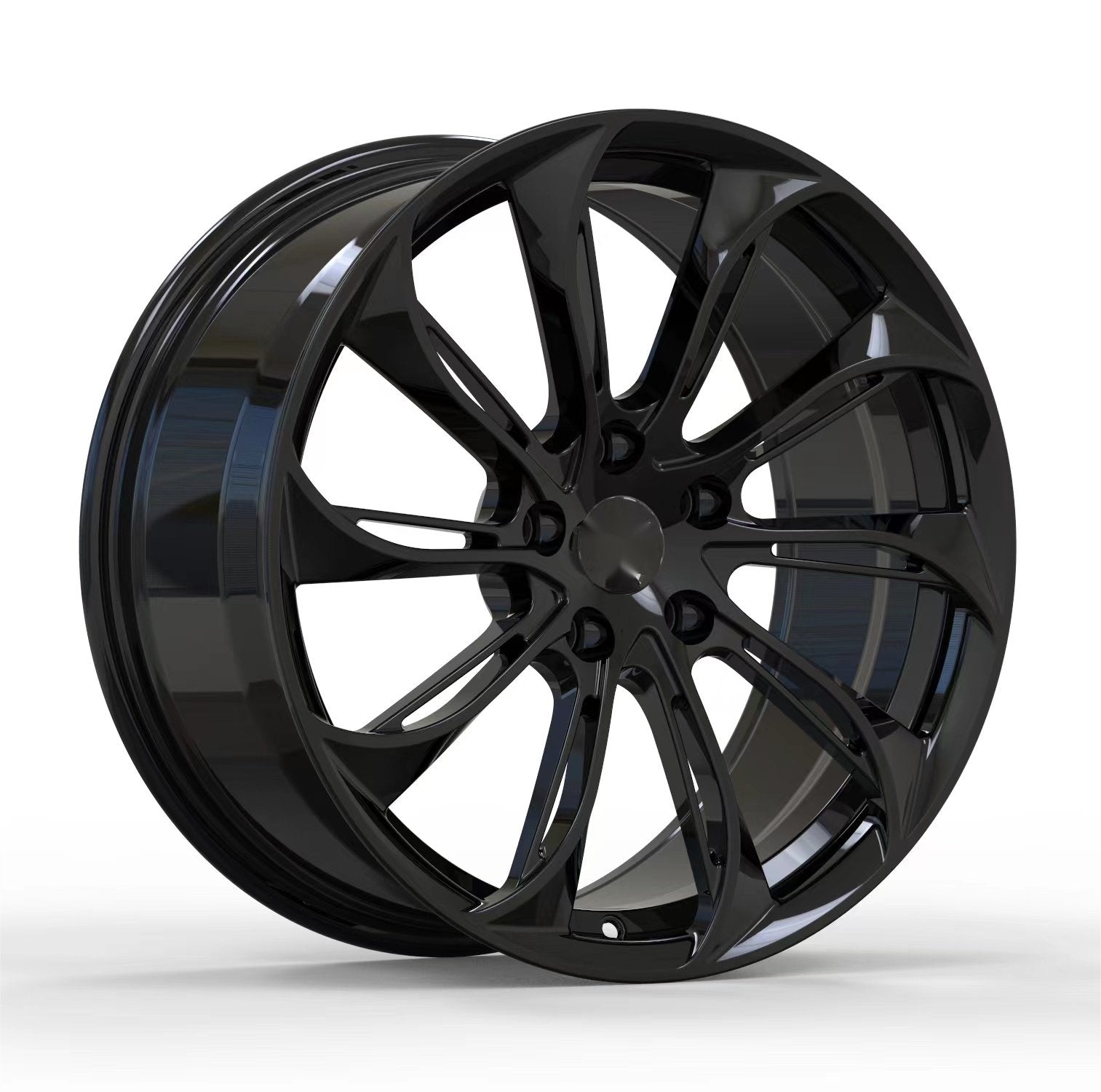 Rims for Model 3/Y【18' Glossy black Set of 4】Surprise gifts on US