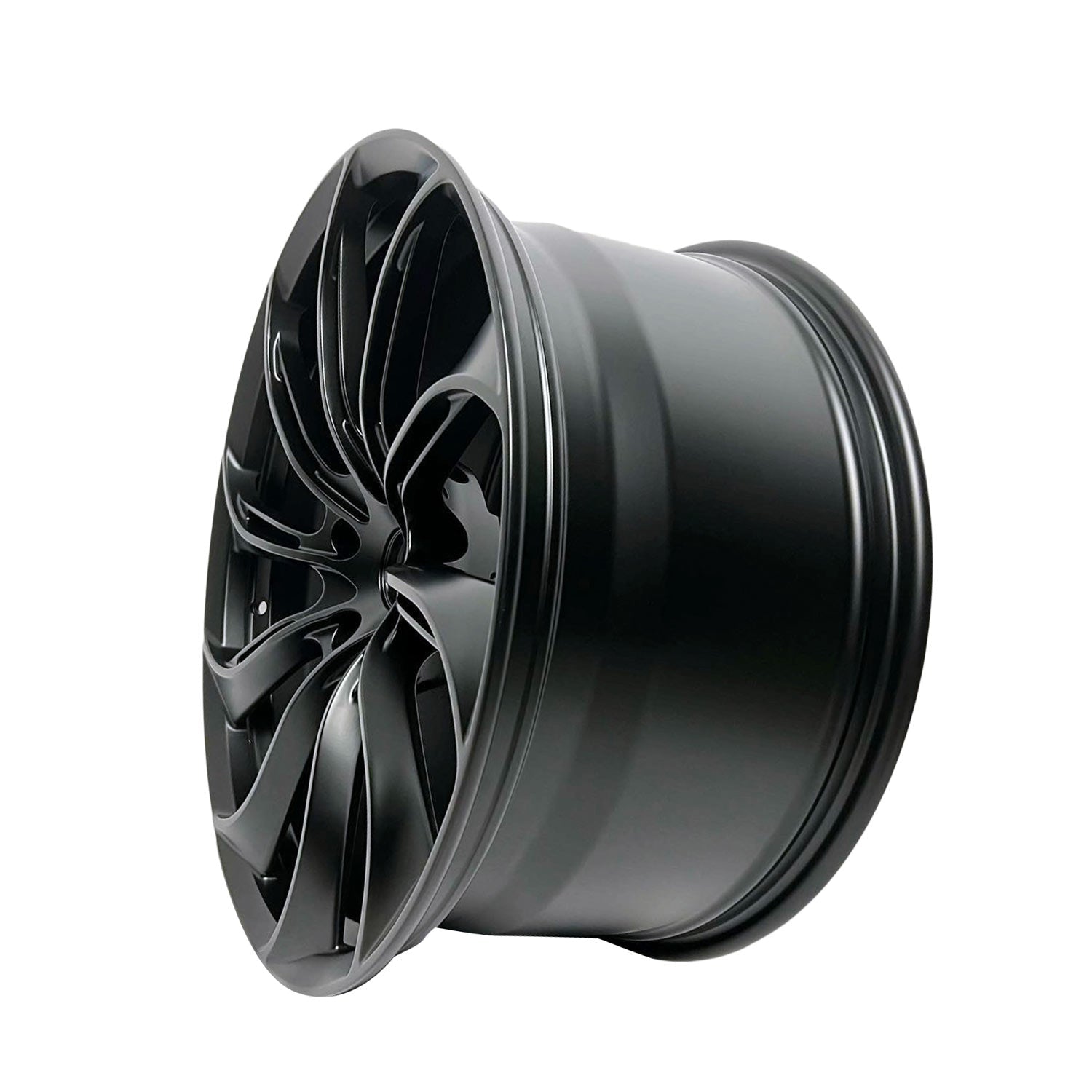 Rims for Model 3/Y【18' Glossy black Set of 4】Surprise gifts on US