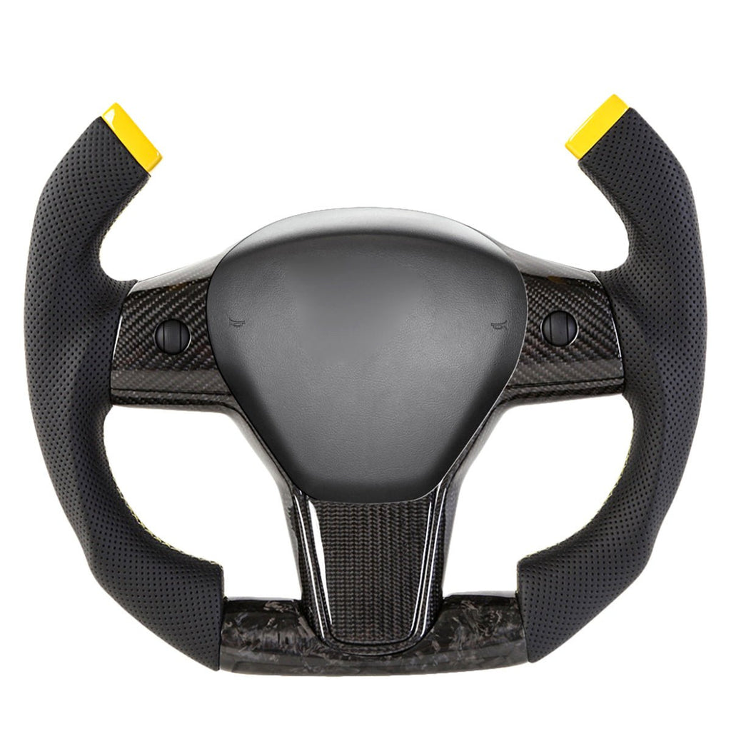 Custom Carbon Fiber Steering Wheel for Tesla Model 3/Y - Teskay