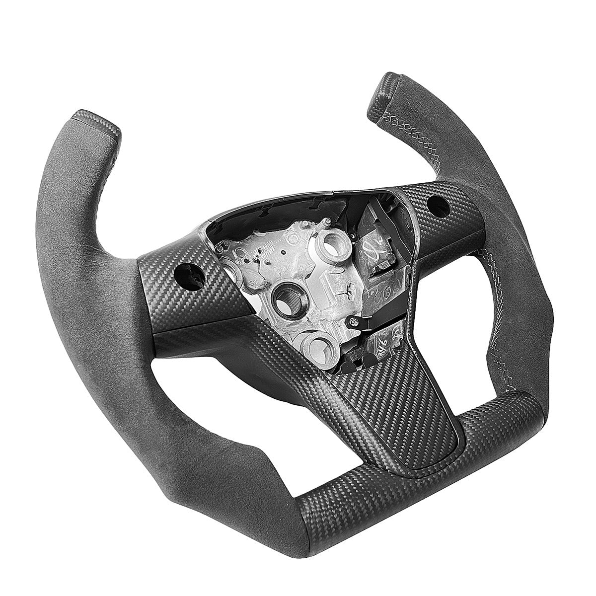 Custom Carbon Fiber Steering Wheel for Tesla Model 3/Y - Teskay