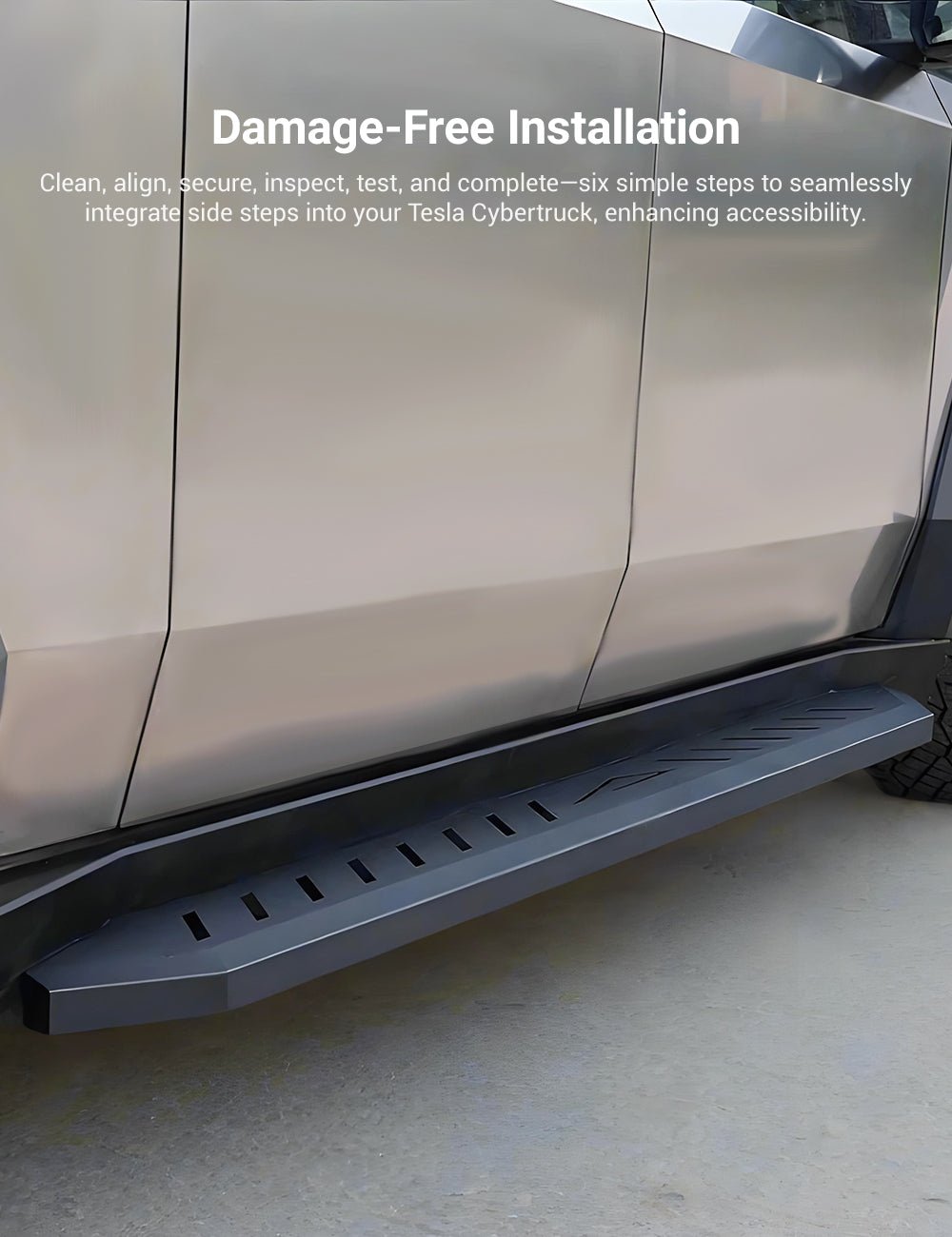 Running Boards Side Steps for Tesla Cybertruck (2PCS) - Teskay