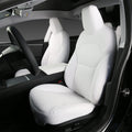 Seat Covers for Only Front Seats/Rear Seats for Model 3 Highland & Model Y Juniper White (Only for front seats)