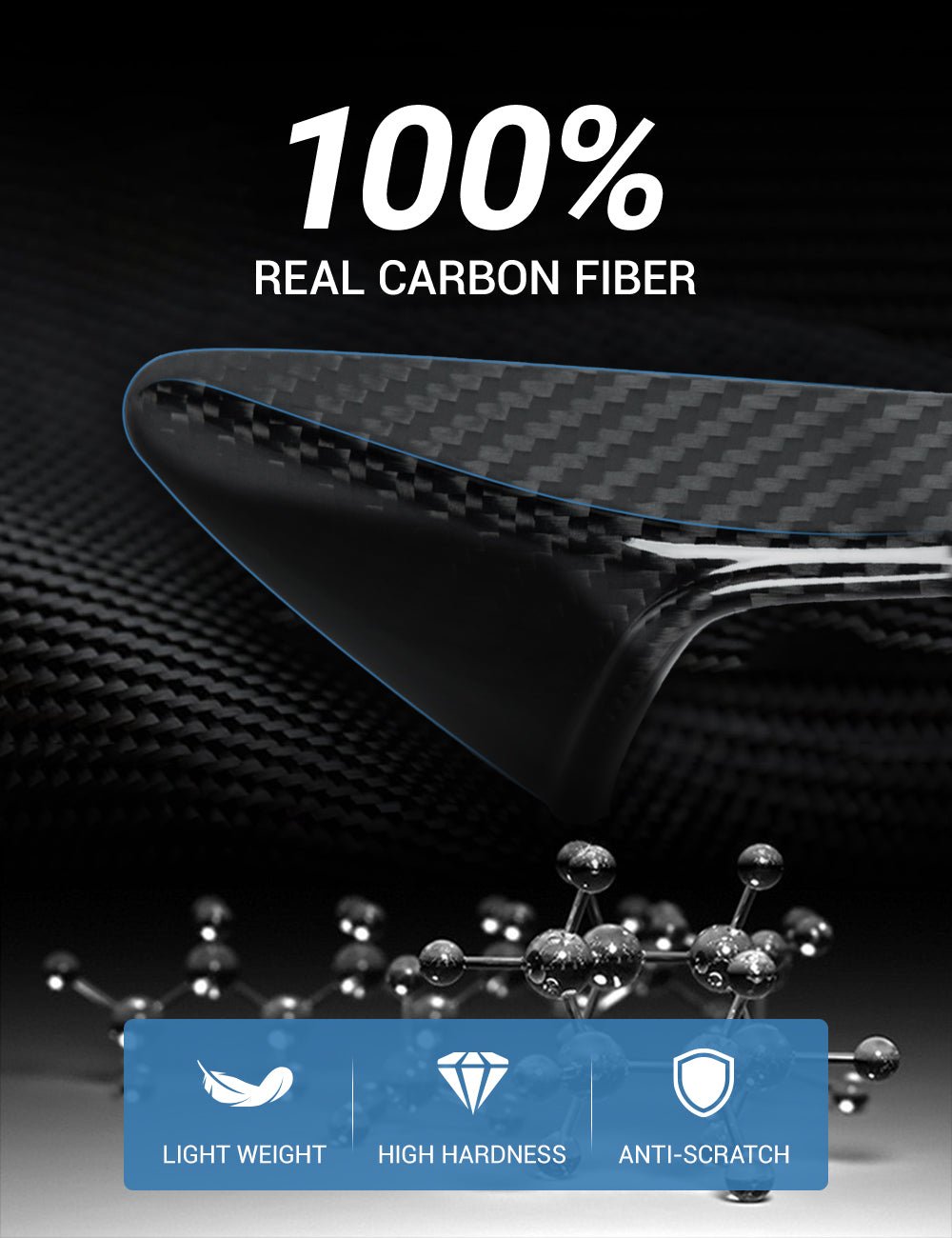 Model 3/S/Y/X Carbon Fiber Side Camera Turn Signal Cover - Teskay
