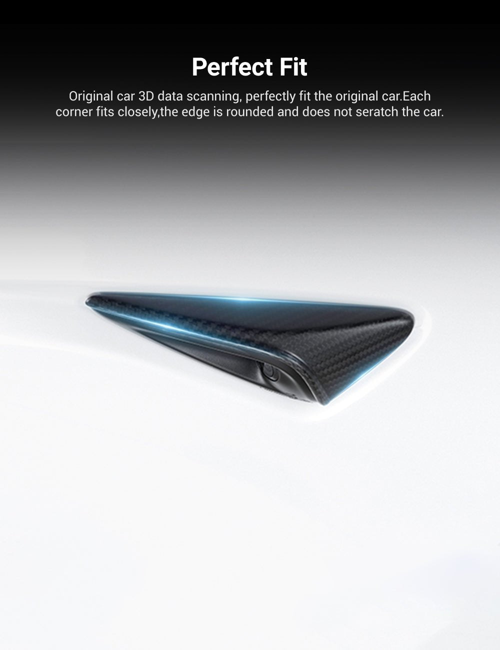 Model 3/S/Y/X Carbon Fiber Side Camera Turn Signal Cover - Teskay