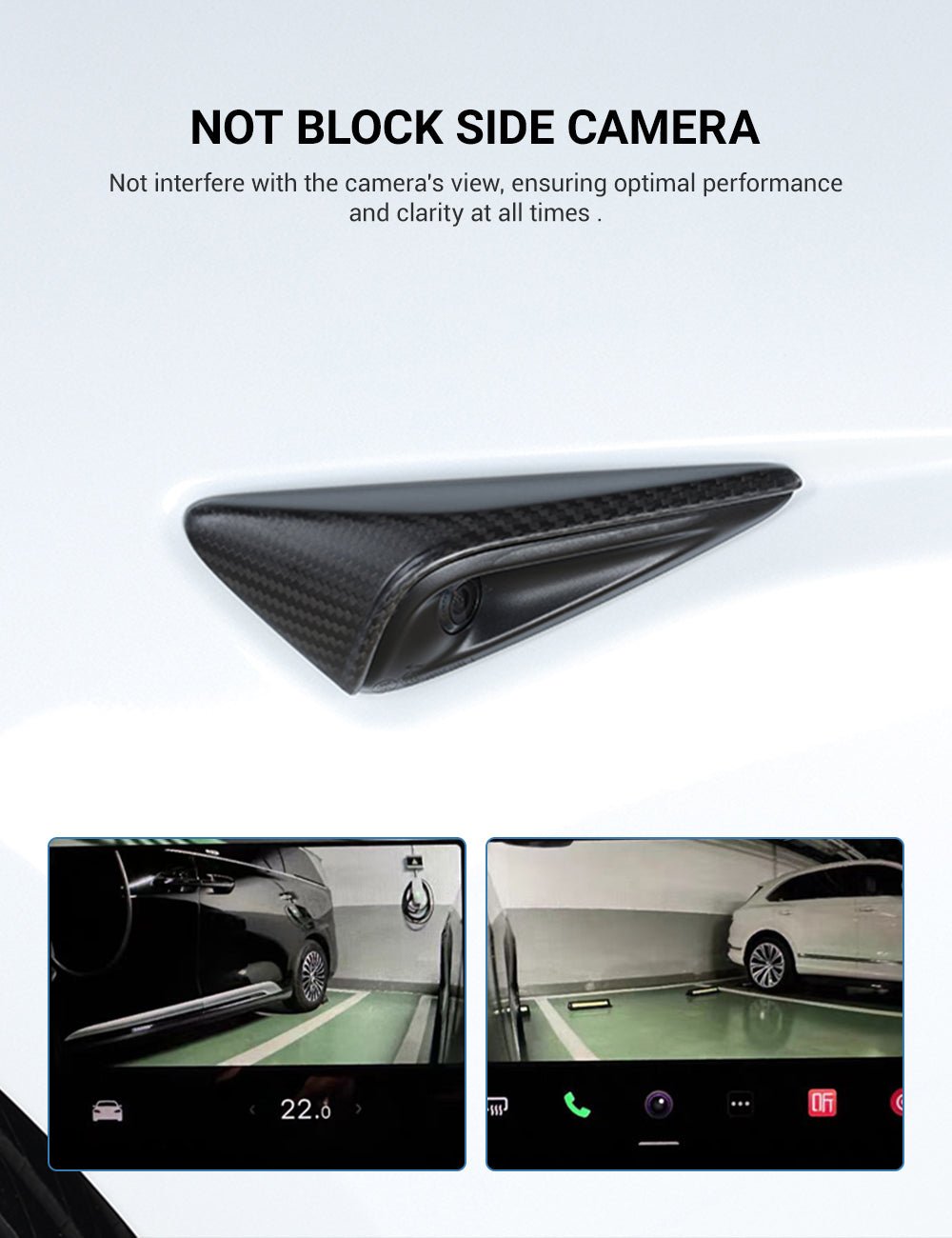 Model 3/S/Y/X Carbon Fiber Side Camera Turn Signal Cover - Teskay