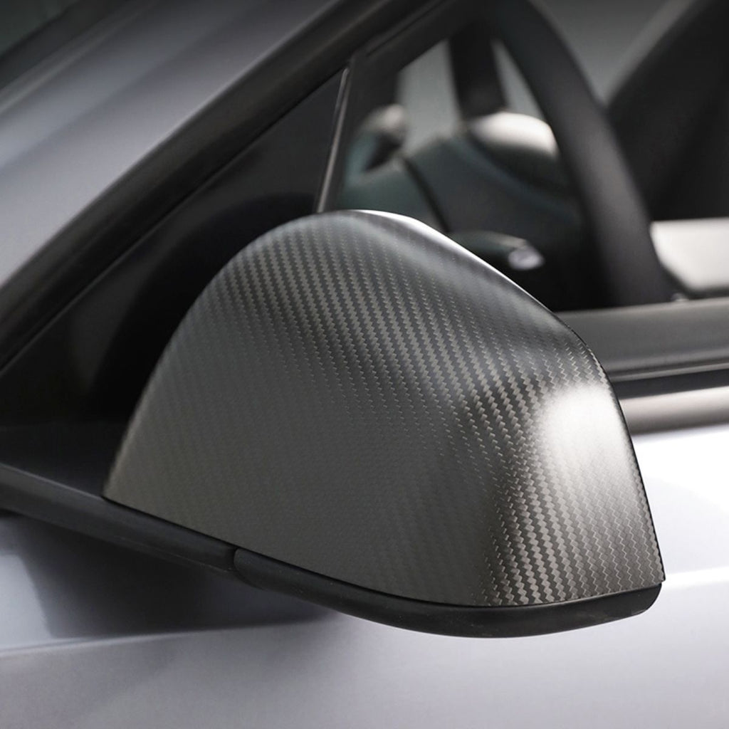 Tesla Model 3/Y Highland Carbon Fiber Side Mirror Caps (OEM Style) - Teskay