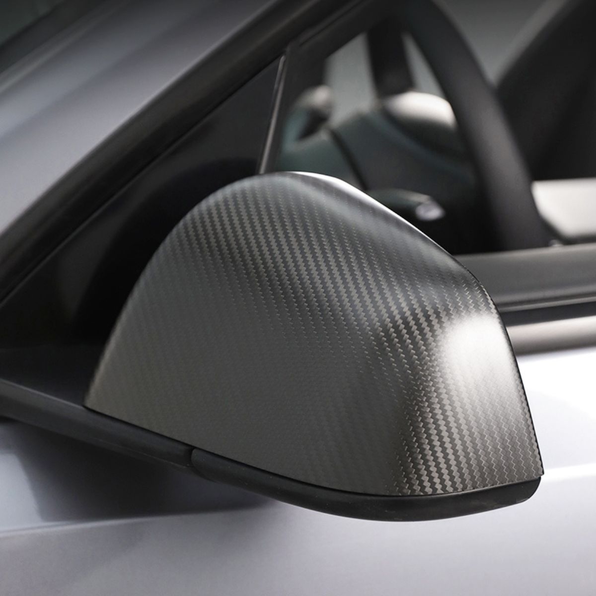 Tesla Model 3/Y Highland Carbon Fiber Side Mirror Caps (OEM Style) - Teskay