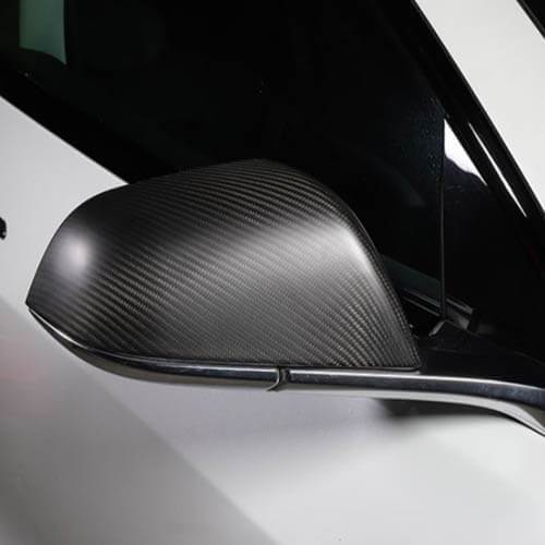 Tesla Model 3/Y Highland Carbon Fiber Side Mirror Caps (OEM Style) - Teskay