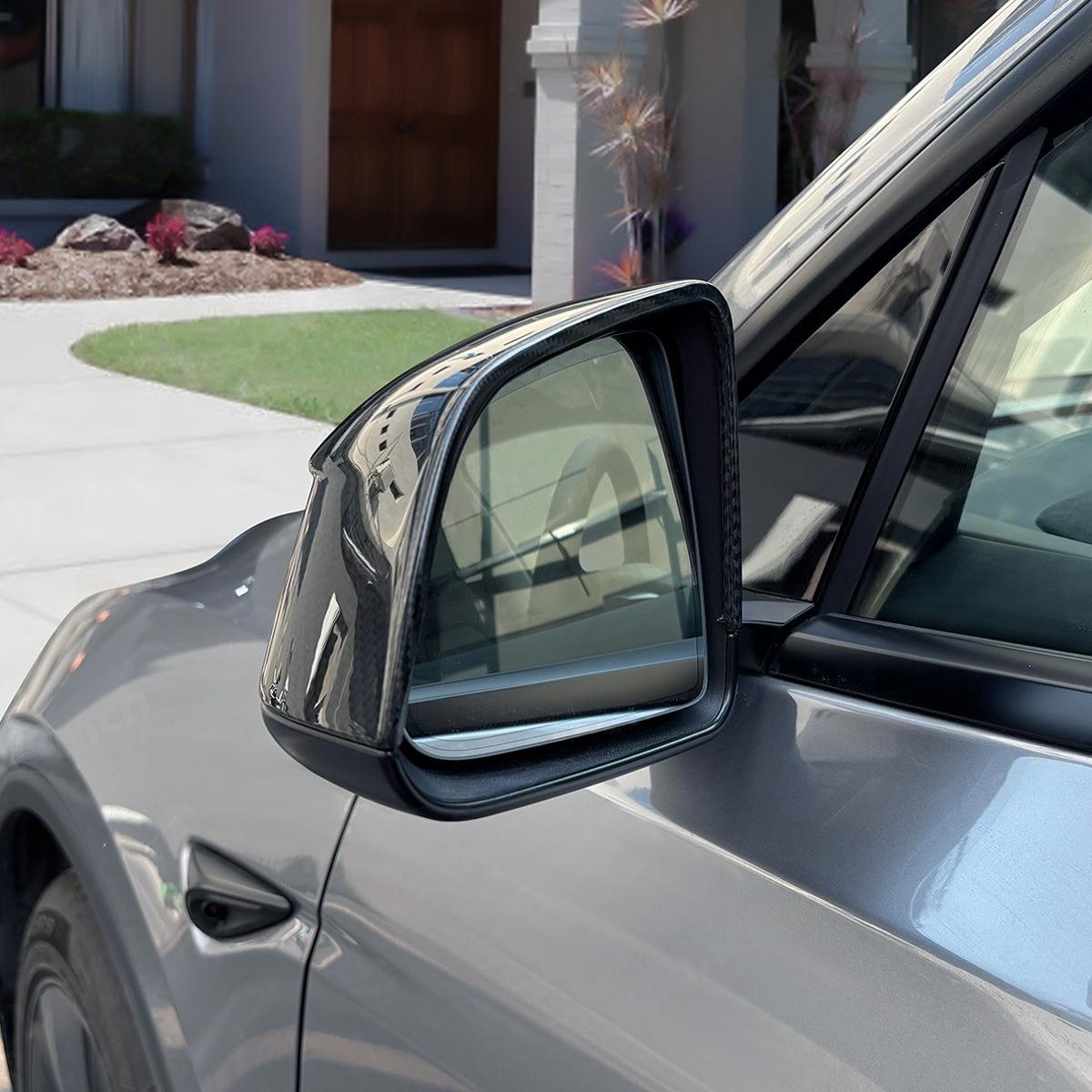 Tesla Model Y Carbon Fiber Mirror Covers (Juniper Style) - Teskay