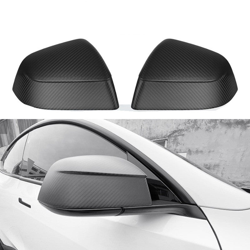 Tesla Model Y Carbon Fiber Mirror Covers (Juniper Style) - Teskay
