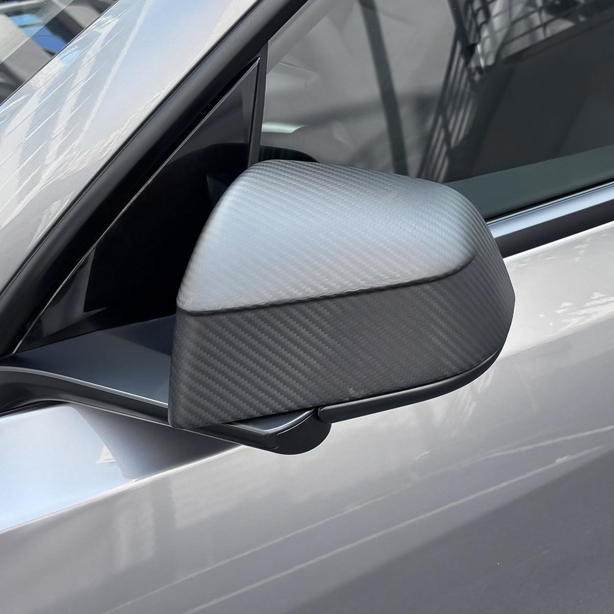 Tesla Model Y Carbon Fiber Mirror Covers (Juniper Style) - Teskay